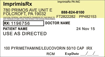 Image Description (Pyrimethamine Leucovorin (50mg 10mg))